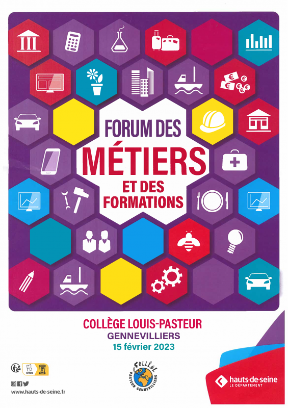 Forum des mtiers et de la formation au collge Louis Pasteur